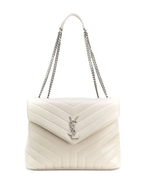 borsa bianca yves saint laurent|ysl borse donna.